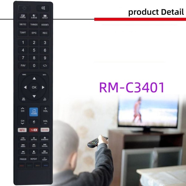 fjernkontrollerstatningsfjernkontroll for JVC RM-C3402 RM-C3401 LT-32N rm-c3401