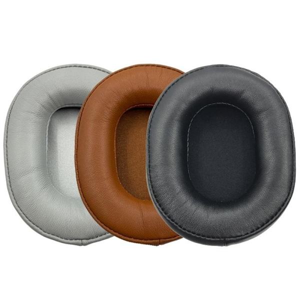 öronkuddar kuddar för Audio-Technica ATH-MSR7 b SE NC DSR7BT M50 grå lambskin