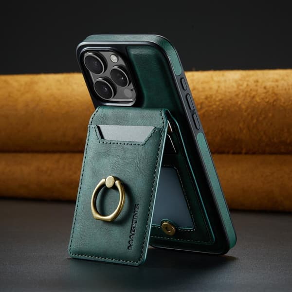 (Til iPhone 13 Pro Max) MagSafe Telefoncover med roterende ring kaffe