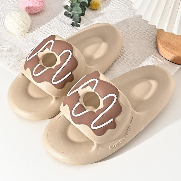 mjuka tofflor slider sandaler skor herr dam massagetofflor kaki 42/43