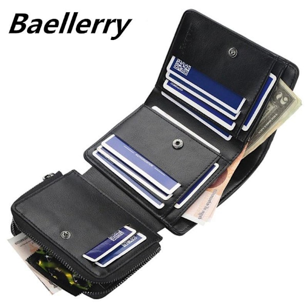 Baellerry Wallet Miesten muoti Bifold Tyylikäs Lompakko Slim Sisältää I kahvi