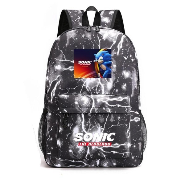 Sonic rygsæk børne rygsække rygsæk 1 stk blink sort 3