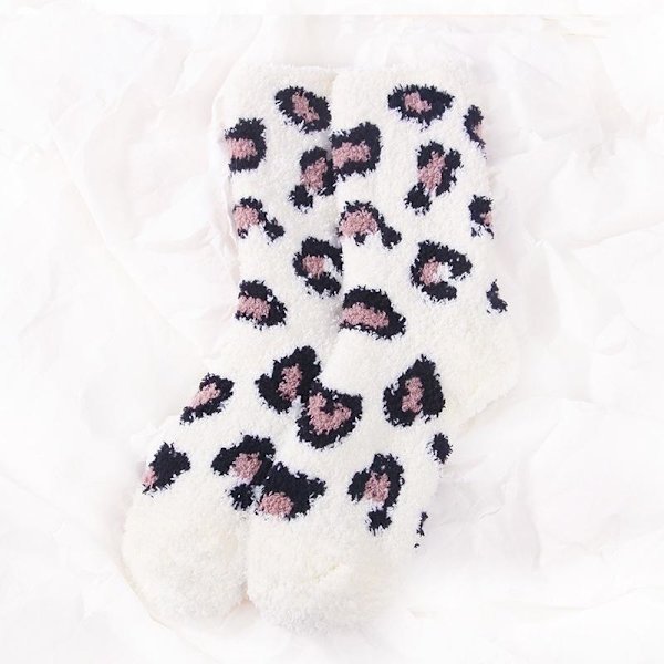 mysiga varma söta fluffiga strumpor vinterstrumpor pack 4 par