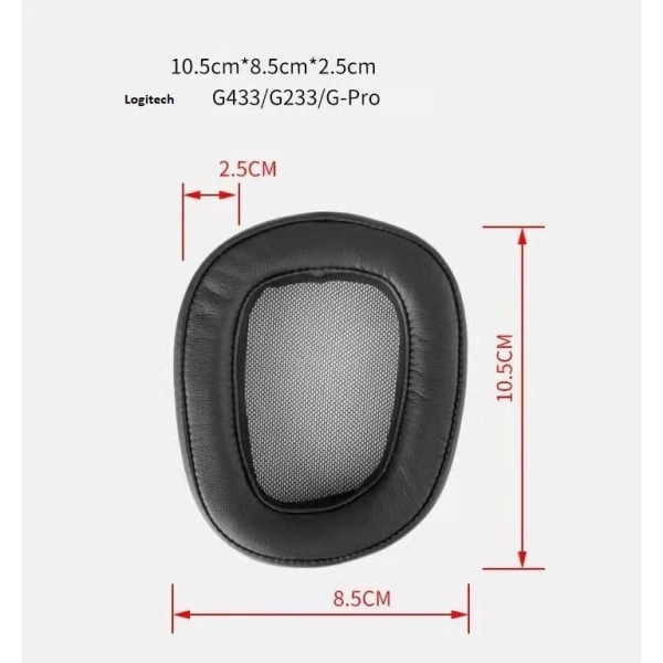 öronkuddar Logitech G433 G233 G pro cushion kit Som på bilden 4