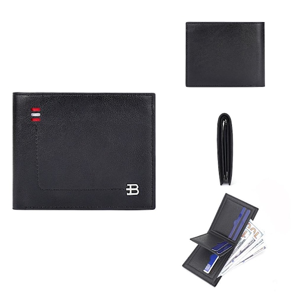 Baellerry Vintage retro kortlompakko miehille - RFID-suojattu musta