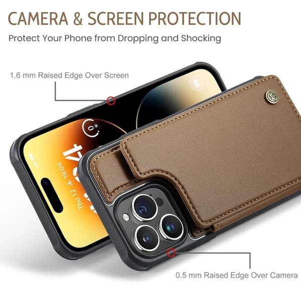 (Til Samsung Galaxy S22) PU-læder tegnebogs etui med RFID-beskyttelse og stativ sort