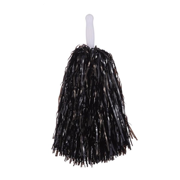2 cheerleader pom poms cheerleading bileurheilupelien kilpailuun musta tyyli 2