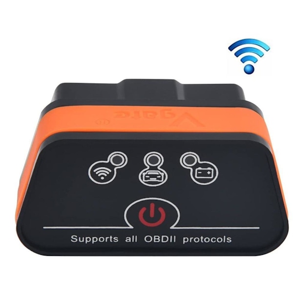 Vgate ICAR 2 WiFi - Musta ja oranssi väri - Tukee kahta järjestelmää kuten kuvassa