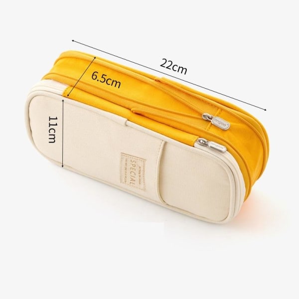 Pennfodral Barn Pennväska Pencil Case Stor Kapacite Fyrkantig Pe Mörkgrå