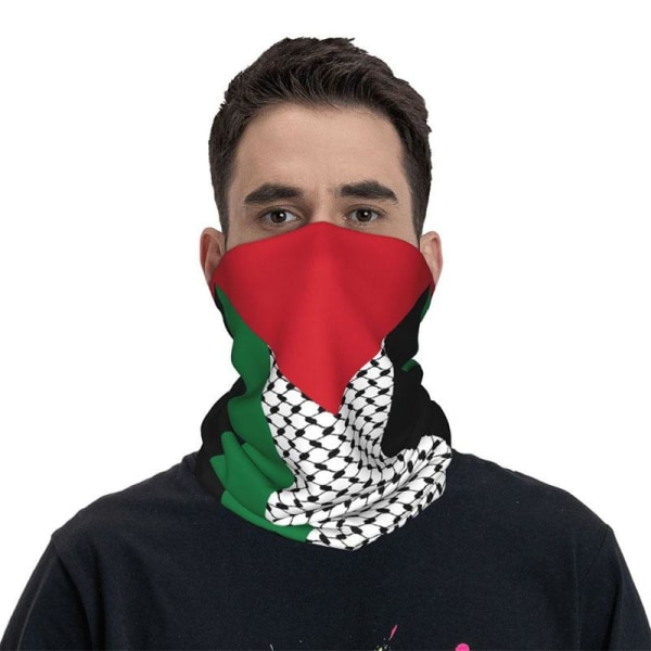 Palæstina flag tørklæde tørklæde multifunktionelt tørklæde solrig stil 5