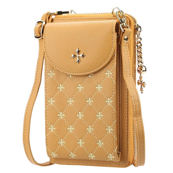 Baellerry Naisten puhelinlaukut Nahkainen Crossbody Olkalaukku Elega keltainen 19 cm * 11 cm * 4,5 cm