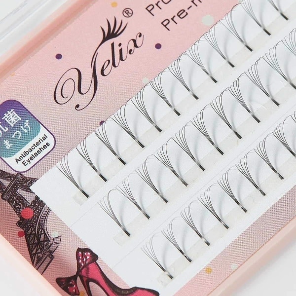 Eleganta Yelix Premium Fransar/fransförlängning/lashes Pack 0.07D-2D 12mm