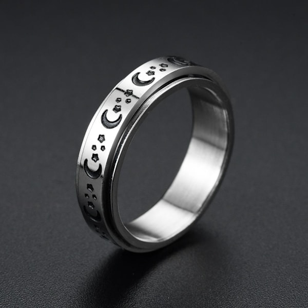 anti ångest spinner fidget roterande ring ringar Size6/16.4mm