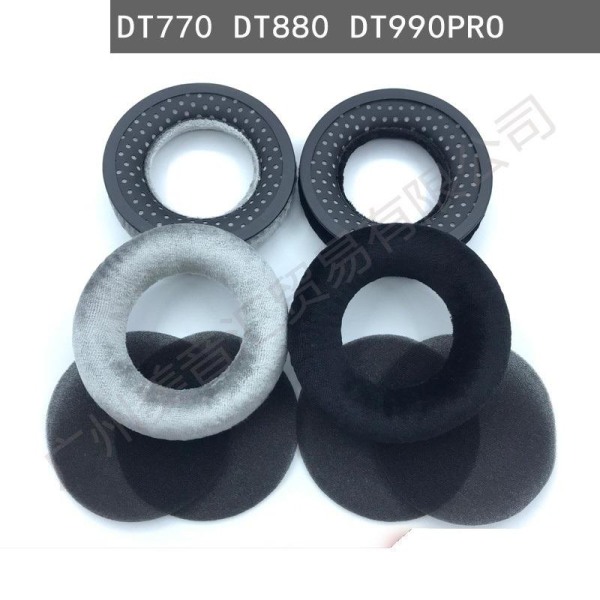 øreputer puter for Beyerdynamic T5P T1 DT440 DT990 DT880 DT77 svart