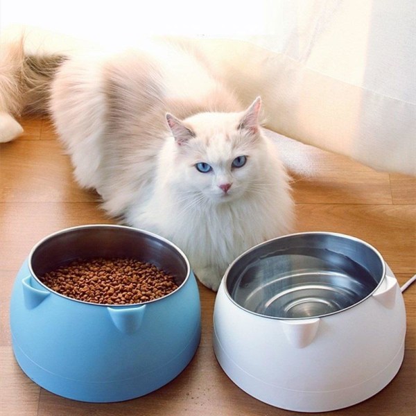 Lämmitetty lemmikkieläinkulho ruokakulho kissan kulho koiran kulhot vesikulho dju sininen 1 lämmitystoiminnolla