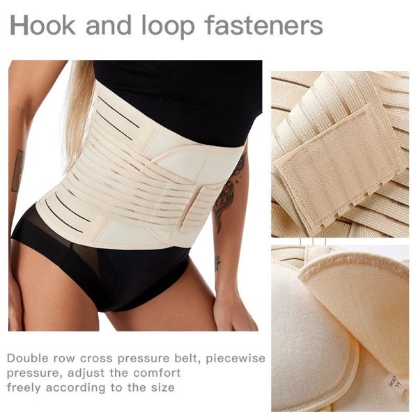 waist trainer korsett mage bälte aprikos XXXXL