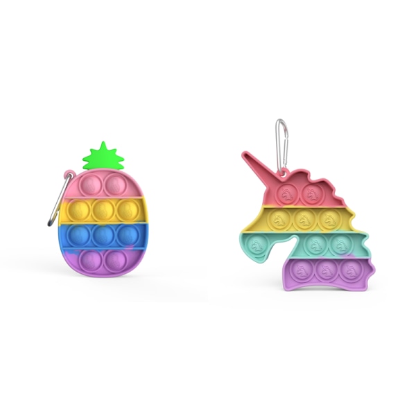mini pop it fidget toys leksak sensory 2 st