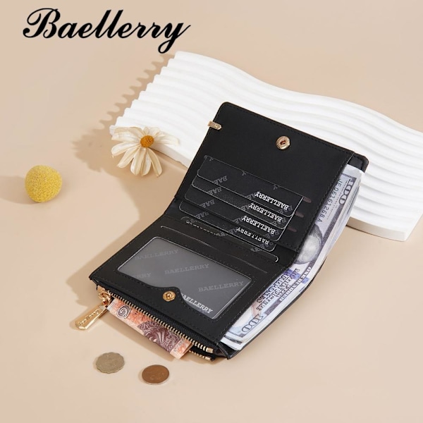 Baellerry Textureret Kort Tegnebog Multi Kortlommer RFID-blokering sort