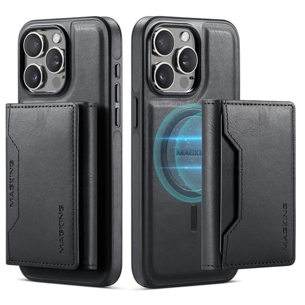 (Til iPhone 16 Pro Max) MAGKING K2 MagSafe telefoncover og kor sort