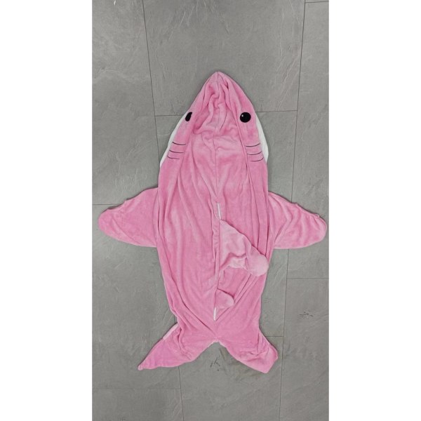 Haj filt pyjamas Shark Blanket Hoodie Vuxen Shark Adult Bärbarfi Grå L (160*70cm)