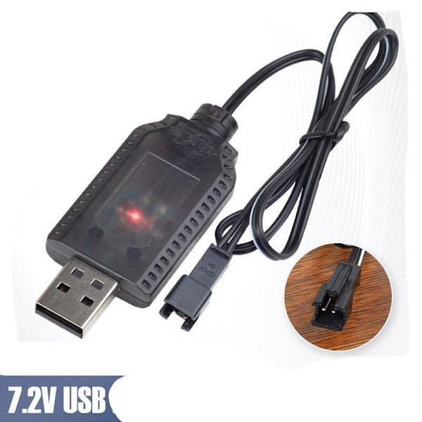 USB laddare kabel batteriladdare 7.2V 7.2V JST-2P