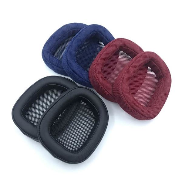 øreputer for Logitech G433 G233 G-pro G533 G231 G331 cu rød klut