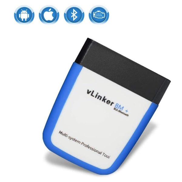 Bimmercode-kompatibel vLinker BM+ BLE 4.0 Bluetooth-bildetektor som på bilden
