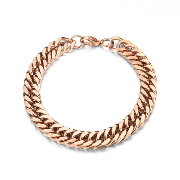 Simple Elegance Hummerlåsklips Armbånd - Moderne minimalistisk rosa guld armbånd