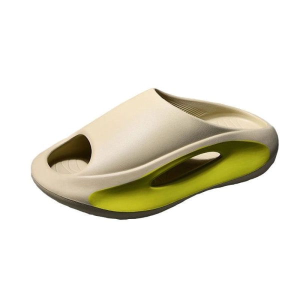 mjuka tofflor slider sandaler skor herr dam massagetofflor kaki/grön 36/37