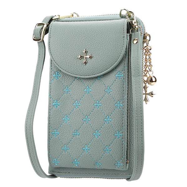 Baellerry Ladies Telefontasker Læder Crossbody Skuldertaske Elega rød 19 cm * 11 cm * 4,5 cm