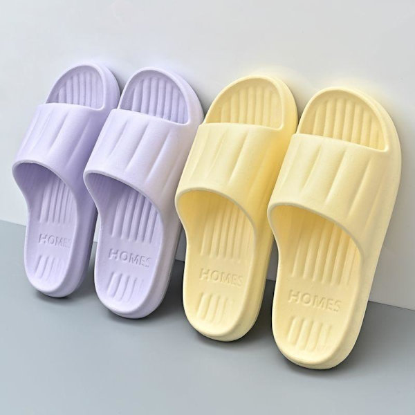 mjuka tofflor slider sandaler skor herr dam massagetofflor gul 40-41