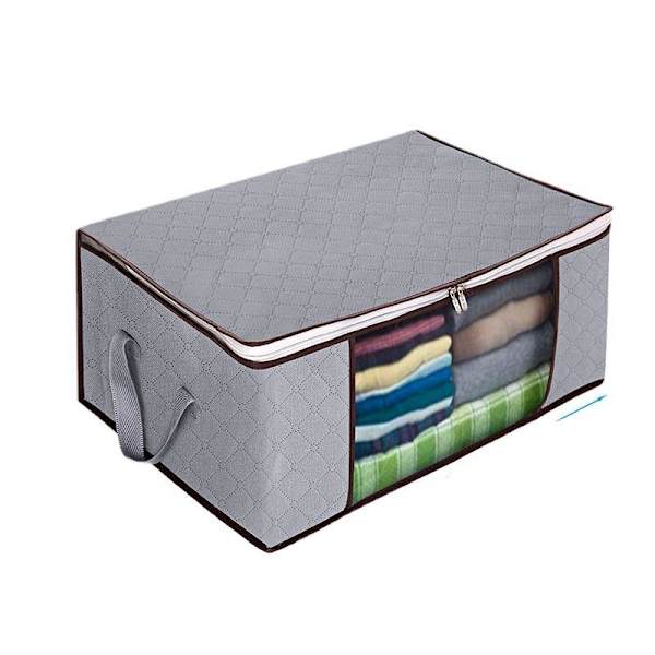 Opbevaringsboks Garderobe Organizer Opbevaringspose til lagner, betræk blå 60*40*35cm