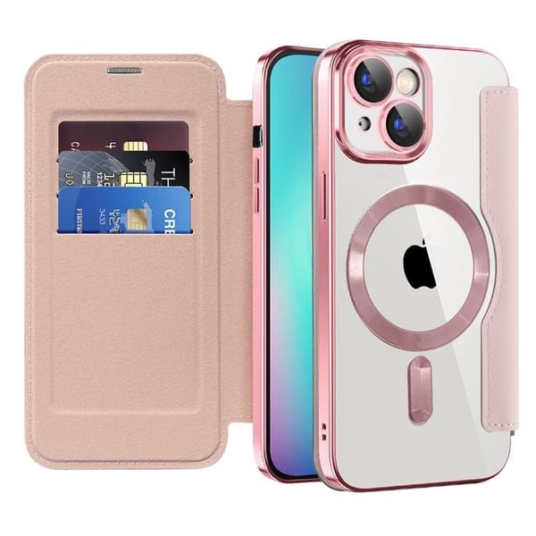 (Til Samsung Galaxy S23) Holdbart stødabsorberende telefoncover med R rosa