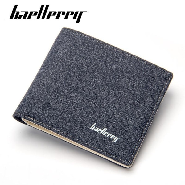 Baellerry Bifold kort stil plånböcker för män Fashion Business B Mörkblå 11cm*9.5cm*1.5cm