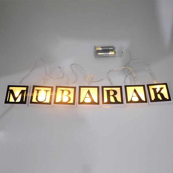 ramadan dekoration mubarak kareem lykta led lights JM01893