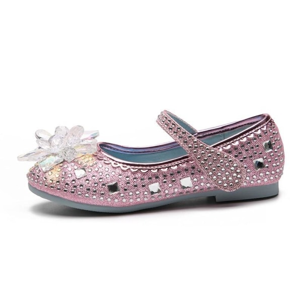prinsessakengät elsa kengät lasten juhlakengät pinkki 17,5 cm / koko 28