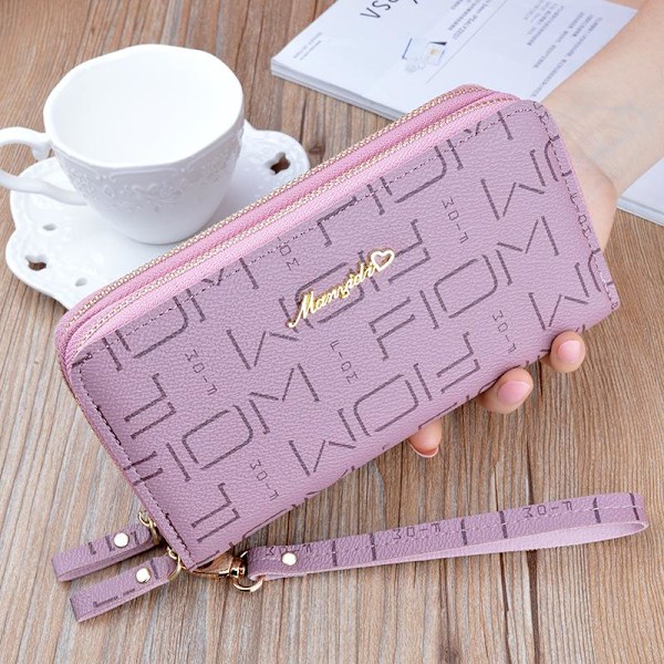 Baellerry Handväskor för damer Mode PU läder Telefonväskor Dampr Ljusrosa 19.5cm*9.5cm*4cm