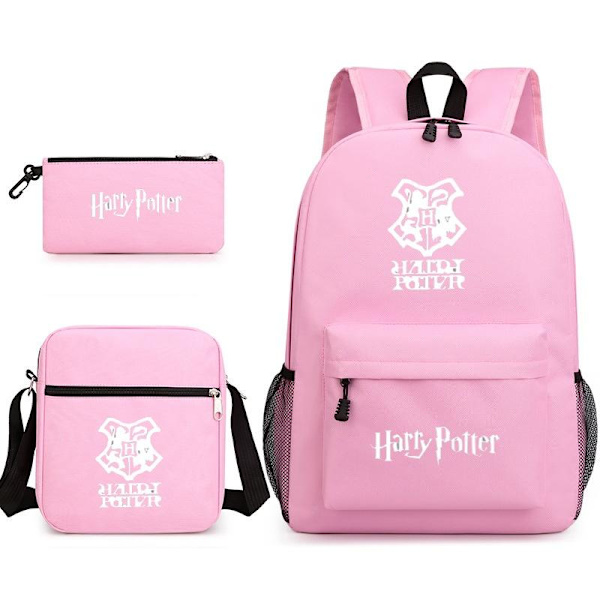 harry potter ryggsäck barn pennskrin axelväska pack (3st) rosa 2