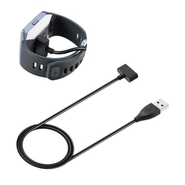 USB-opladerkabel til Fitbit Ionic Sort 1m
