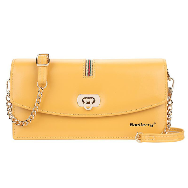 Baellerry Eleganta Kvinnor Handväskor Mode Kopplingsväskor Läder Mörkrosa 20cm*10.5cm*3.5cm