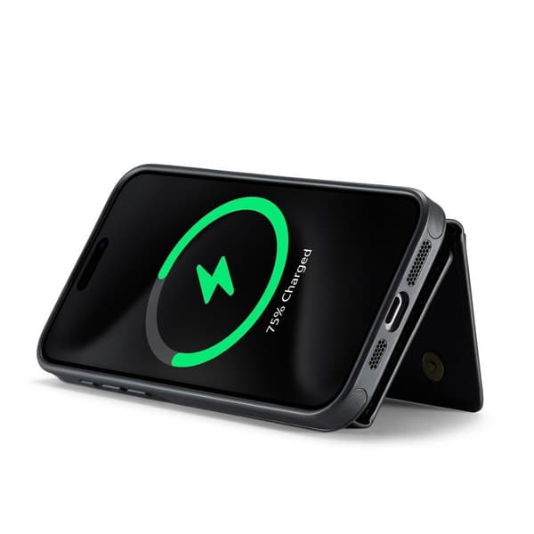 (iPhone 12 / iPhone 12 Pro) MAGKING K2 MagSafe -puhelinkotelo musta