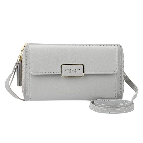 Baellerry Naisten Olkalaukut Nahkaiset Crossbody Laukut Elegant Hand harmaa väri 20 cm * 11 cm * 5 cm