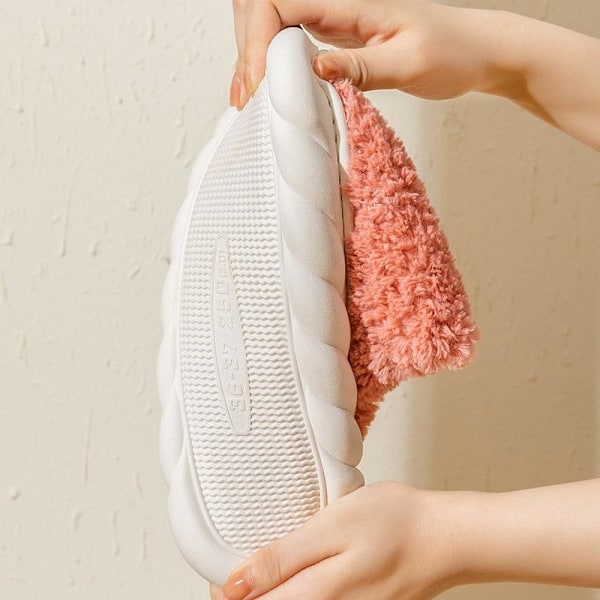 fluff hjemmesko varme hjemmesko vesimelonin punainen 36-37 (sisä 24cm)