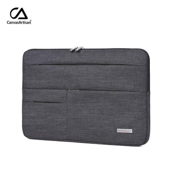 datorväska datorfodral / fodral till laptop bärbar dator lysgrå 15 tommer