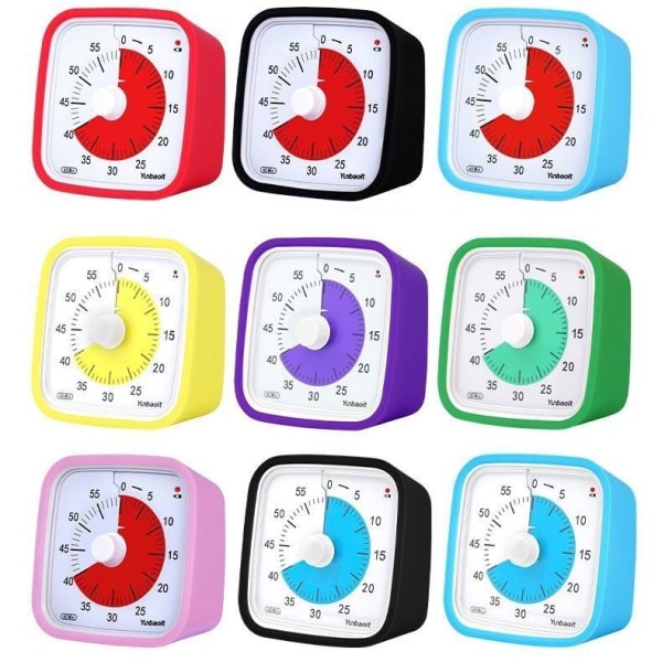 Visuell timer for barn 60 minutter klasserom skole blå