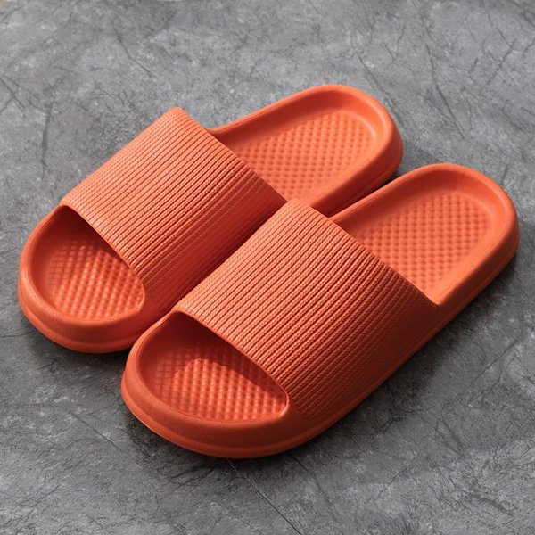 mjuka tofflor slider sandaler skor herr dam massagetofflor orange 38/39