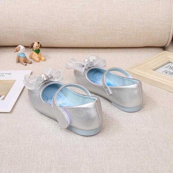 prinsessakengät elsa kengät lasten juhlakengät hopeanväriset 19,5 cm / koko 32