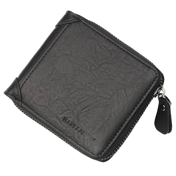 Baellerry pung herre kort pung Cross Money Clip Retro flash sort