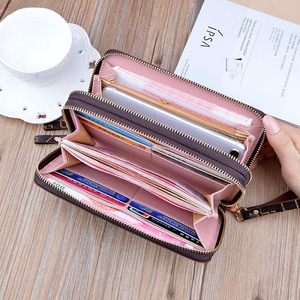 Baellerry Handväskor för damer Mode PU läder Telefonväskor Dampr Ljusrosa 19.5cm*9.5cm*4cm