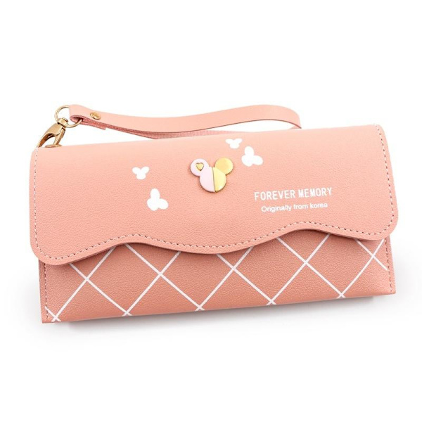 pung mobil pung pung kort pung dame PU Læder r523 pink
